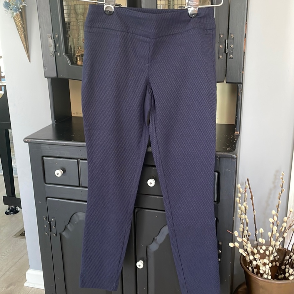 True Navy Blue Stretchy Dalia Pull-On Pants/Leggings Size 4